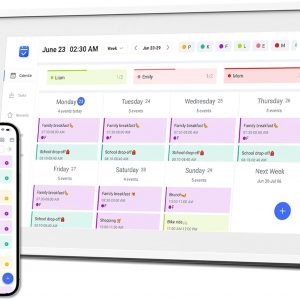 10.1" Digital Calendar, Meal Planner, Duty Chart, to Do List,HD Smart Touch Screen Home Interactive Smart Electron Calender - Built-in Digital Photo Frame Function (white, 10.1)