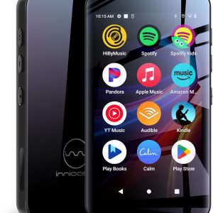 160GB innioasis G5 MP3 Player with Bluetooth and WiFi, MP3 Player with Spotify, Spotify Kids, Pandora, Play Store, Parental Manager App, Calm, 4" HD Full Touch Screen MP4 Music Player for Kids (Black)