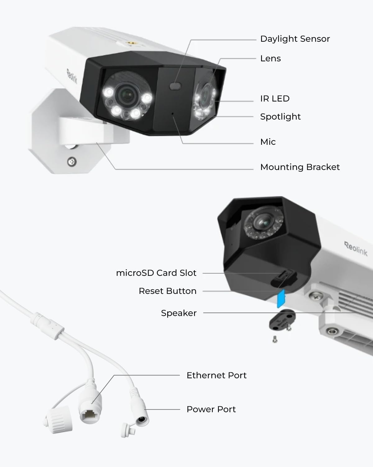 REOLINK Duo 3 PoE 16MP UHD Dual-Lens PoE Security Camera with 180° Panoramic View, Motion Track, F1.6 Color Night Vision, Person/Vehicle/Animal Detection, 2 Way Talk, Supports 24/7 Recording - Image 9