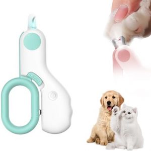 ANYSENT LED Pet Nail Clippers,Upgrade Cat Nail Clipper with Light,Cat Claw Trimmer Nail Clippers for Dogs,Trim Your Pets Nails Easy and Pain-Free Grooming Tool for Small Animals (Blue 1PCS) : Pet Supplies