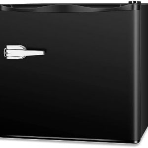 LHRIVER Mini Freezer Compact Upright Freezer, 1.2Cu.ft Small Freezer with Handle, Removable Shelves, Adjustable Thermostat, Low Noise Mini Freezers for Bedroom, Apartment, Home, Office, Black : Appliances