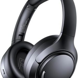 Hybrid Active Noise Cancelling Bluetooth 6.0 Headphones 120H Playtime 6 ENC Clear Call Mic, Over Ear Headphones Wireless with Hi-Res Audio Comfort Earcup Low Latency ANC Headphone for Travel Workout : Electronics