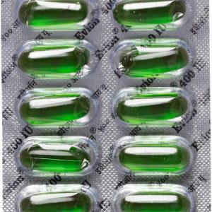 50 Evion Capsules Vitamin E For Glowing Face,Strong Hair,Acne,Nails, Glowing Skin 400mg