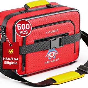 500 PCS First Aid Kit for Car Home Businesses, Well-Organized Emergency Kit, Survival Trauma Waterproof First Aid Kits for Travel Camping Home College Dorm Essential Supplies