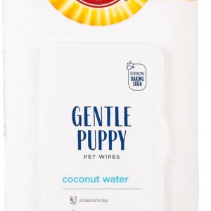 Arm & Hammer Dog Grooming Wipes, Deodorizing Dog Cleaning Wipes with Coconut Water, Gentle for Dogs and Puppies, Paraben and Sulfate Free Formula, Light Coconut Scent, 100 Count