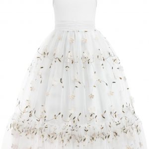 Arshiner Girls Dresses Summer Sleeveless Bow-Tie Straps Birthday Party Long Tulle Dress