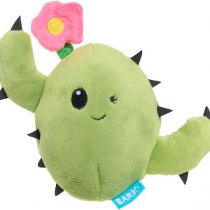 Barkbox Consuela The Cactus 2-in-1 Interactive Plush Dog Toy - Squeaky Dog Chew Toy with Crinkle Layers - for Large Dogs and Puppies