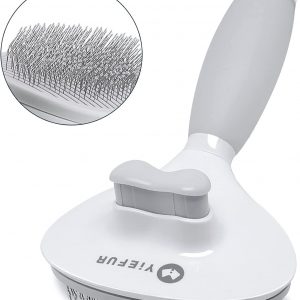 Cat Hair Brush,Cat Brush for Shedding,Soft Silicone Self Cleaning Brushes for Short and Long Haired Cats for Grooming and Shedding