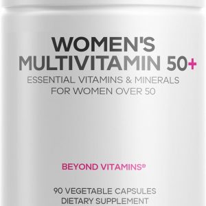 Codeage Women’s Multivitamin 50+ Supplement - Essential Vitamins for Women Over 50, Minerals, CoQ10, Hyaluronic Acid, Probiotics, Black Cohosh, Ashwagandha & Superfoods - Non-GMO - 90 Capsules