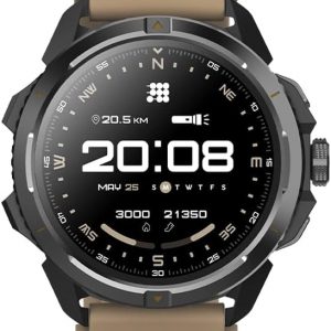 Cubitt Terra Rugged Smartwatch with Dual-Band GPS, 1.48” AMOLED Display, Offline Maps, VITA AI, AI Coach, Readiness Score, 5ATM, 14-Day Battery – Desert Sand
