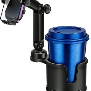 Cup Phone Holders for Your Car, [360°Adjustable] Car Cup Holder Phone Cradle for 2.5-4" Cup Holders-Compatible with iPhone 15/14 Pro, Phone Holder Mount for Truck/SUV| Anti-Slip & No Shake Design