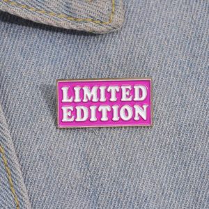 Cute Brooch Lapel Pin Fashion Heart Phrase Enamel Pins Badges for Backpacks Hats Bags Clothing Decoration Accessories