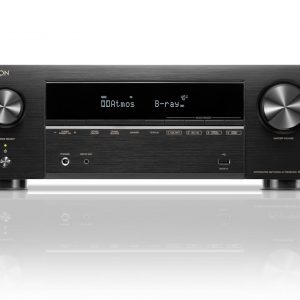 Denon AVR-X1800H 7.2 Channel AV Stereo Receiver - 80W/Channel, Wireless Streaming via Built-in HEOS, WiFi, & Bluetooth, Supports Dolby Vision, HDR10+, Dynamic HDR, & Home Automation Systems