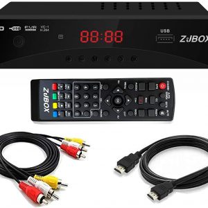 Digital TV Converter Box, ATSC Tv Tuner - ZJBOX for Analog HDTV Live 1080P with Recording&Playback,HDMI Output, Timer Setting TV Tuner Function Digital Channel Free