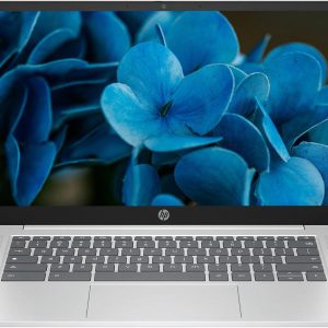 HP 2025 Lightweight Chromebook, 14'' HD IPS Display, Intel N Processor Up to 3.69GHz, 4GB LPDDR5 Ram, 128GB SSD, Super-Fast 6th Gen WiFi, Chrome OS, Dale Silver (Renewed)
