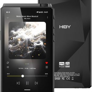 HiBy R6III 2025 DAP Player Hi Res Audio MP3 Player with Class A&AB Amp/Android 12/Bluetooth 5.0/WiFi/64G+2TB Expandable Memory