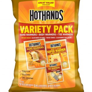 HotHands Toe, Hand, & Body Warmer Variety Pack - Long Lasting Safe Natural Odorless Air Activated Warmers