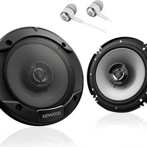 Kenwood 6-1/2" 300W Max (60W RMS per Pair) 6.5" KFC 2-Way Sport Series Flush Mount Car Audio Door Coaxial Speakers