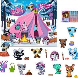 Littlest Pet Shop - Cozy Campfire Play Pack - Series 4 - Gen 7 Authentic LPS Bobble Head Toy Figure, Collectible Toy Animal, Ages 4+