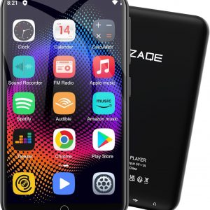 MP3 Player with Bluetooth and WiFi, 80GB Storage& Android OS, 4" Touch Screen Spotify Music&Video Player, Built-in Speaker, FM Radio, MP4 Player for Kids