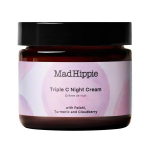 Mad Hippie Triple C Night Cream – Face Moisturizer, Skin-Brightening, Anti-Aging Skin Care with 3 Forms of Vitamin C, 2.1 Oz