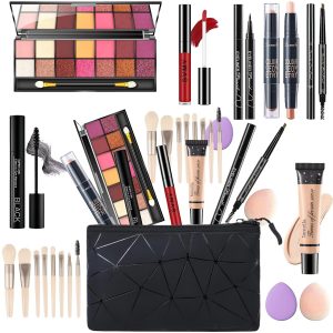 Makeup Set for Women, Makeup Kit for Women Full Kit, Travel Makeup Set, Makeup Gift Set for Girls, 14-Color Eyeshadow Palette, Lip Gloss, Eyebrow Pencil, Contour Stick, Face Make up 03