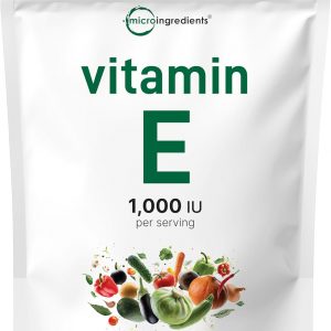 Micro Ingredients Vitamin E 1000 IU, 240 Softgels | Pure Vitamin E Oil Pills | Antioxidant Supplements for Skin and Face | Non-GMO, Gluten Free