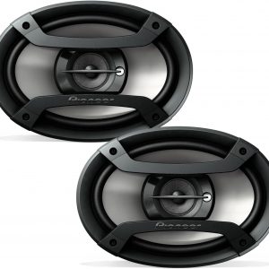 PIONEER TS-F6935R 3-Way Coaxial Car Audio Speakers - 6" x 9" Passive Car Speakers (Pair), 230 W Max Power, Black and Silver