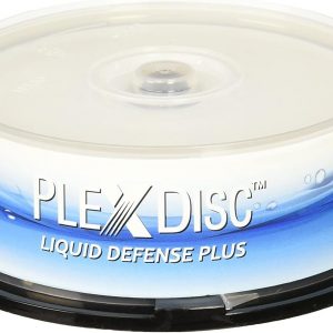 PlexDisc Water Resistant Glossy White Inkjet Printable BD-R 6x 25GB Blu-ray, 25 Disc Spindle