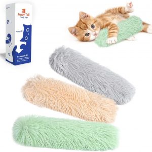 Potaroma Cat Toys Pillows, 3 Pack, Soft and Durable Crinkle Sound with Catnip Inside, Interactive Indoor Kitten Kicker, Promotes Kitty Exercise
