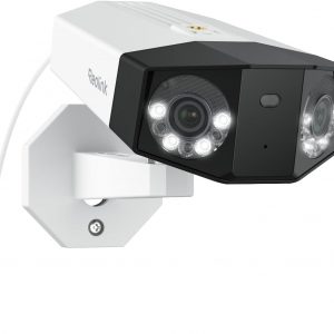 REOLINK Duo 3 PoE 16MP UHD Dual-Lens PoE Security Camera with 180° Panoramic View, Motion Track, F1.6 Color Night Vision, Person/Vehicle/Animal Detection, 2 Way Talk, Supports 24/7 Recording