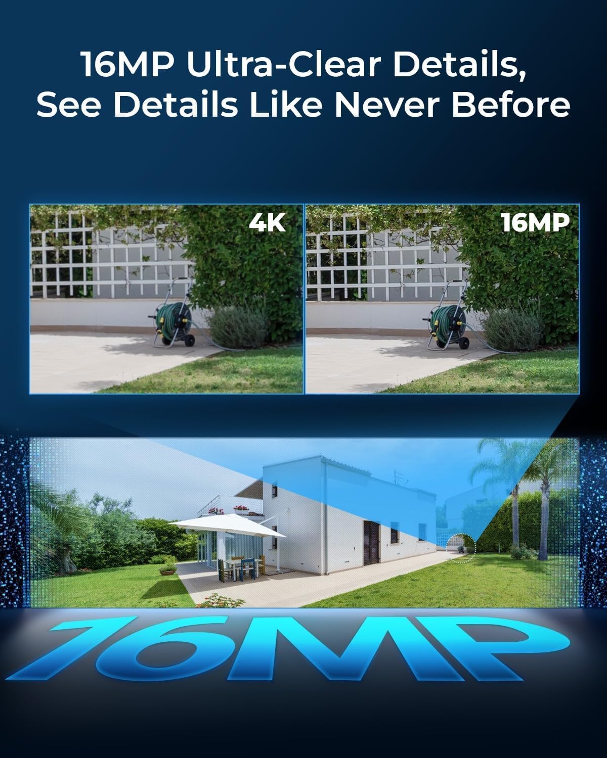 REOLINK Duo 3 PoE 16MP UHD Dual-Lens PoE Security Camera with 180° Panoramic View, Motion Track, F1.6 Color Night Vision, Person/Vehicle/Animal Detection, 2 Way Talk, Supports 24/7 Recording - Image 2