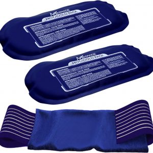 Reusable Hot and Cold Ice Packs for Injuries (3-Piece Set), Joint Pain, Muscle Soreness and Body Inflammation - Reusable Gel Wraps - Adjustable & Flexible for Knees, Back, Shoulders, Arms and Legs