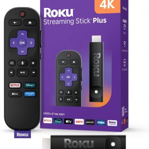 Roku Streaming Stick Plus 2025 - 4K & HDR Roku Streaming Device for TV with Voice Remote - Free & Live TV