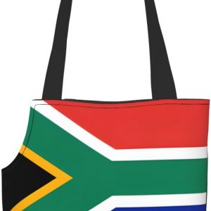 South Africa Flag Dog Purse Carrier,Pet Tote Bag, Bag for Small Dogs Cats Puppy