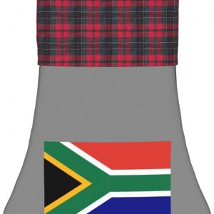 South African Flag Print Christmas Pet Stocking Festive Dog Cat Paw Socks Seasonal Party Decor Gift Bag
