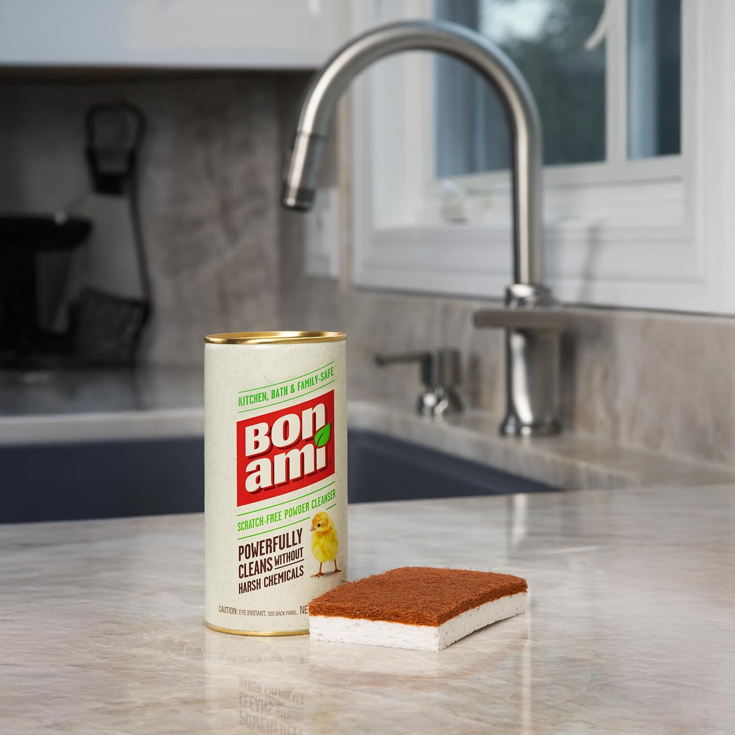 BON AMI Powder Cleanser for Kitchens & Bathrooms - All Types of Surfaces, Cleans Grime & Dirt, Polishes Surfaces, Absorbs Odors (2 Pack) - Image 3