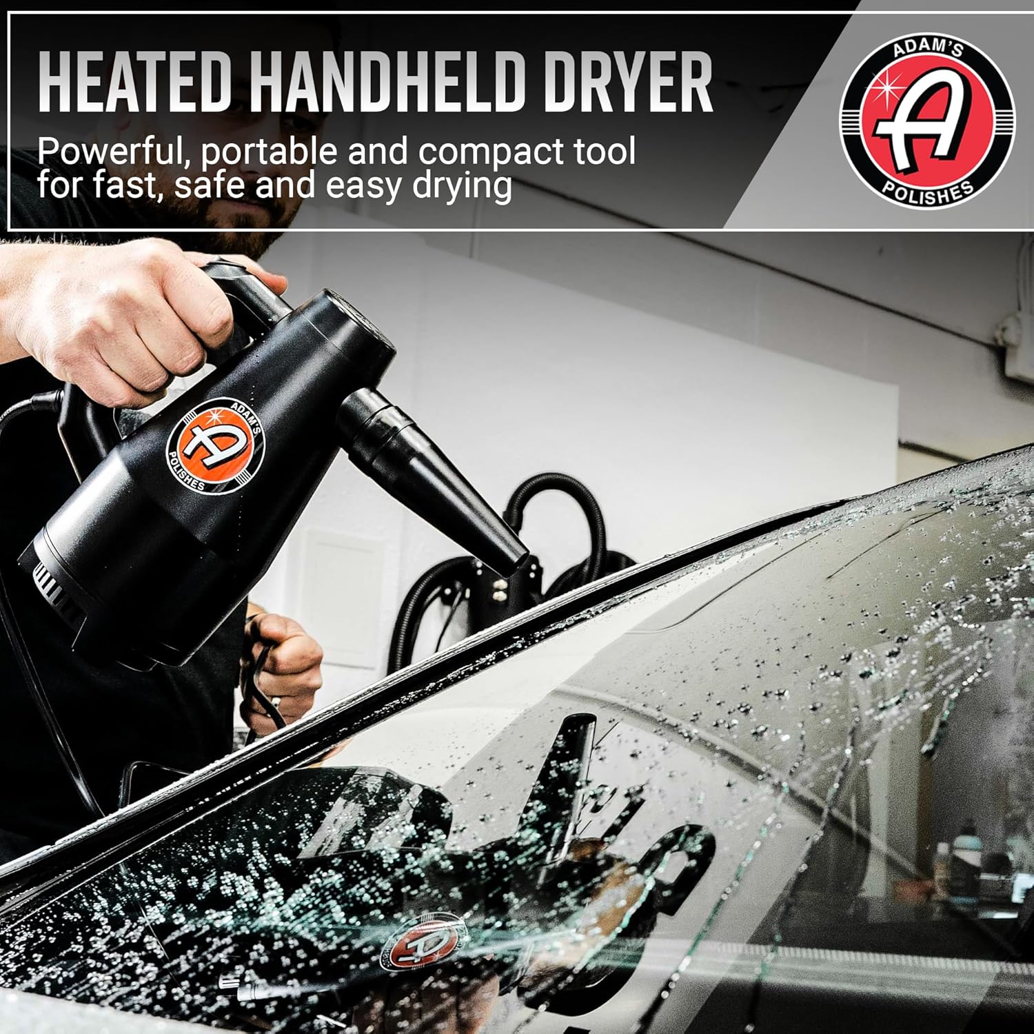 Adam's Polishes Mini Air Cannon - Handheld High Powered Filtered Car Wash Dryer Blower| Dry Before Car Cleaning, Car Detailing, Car Wax, or Ceramic Coating | Auto Tool Kit Gift Boat RV Motorcycle - Image 4