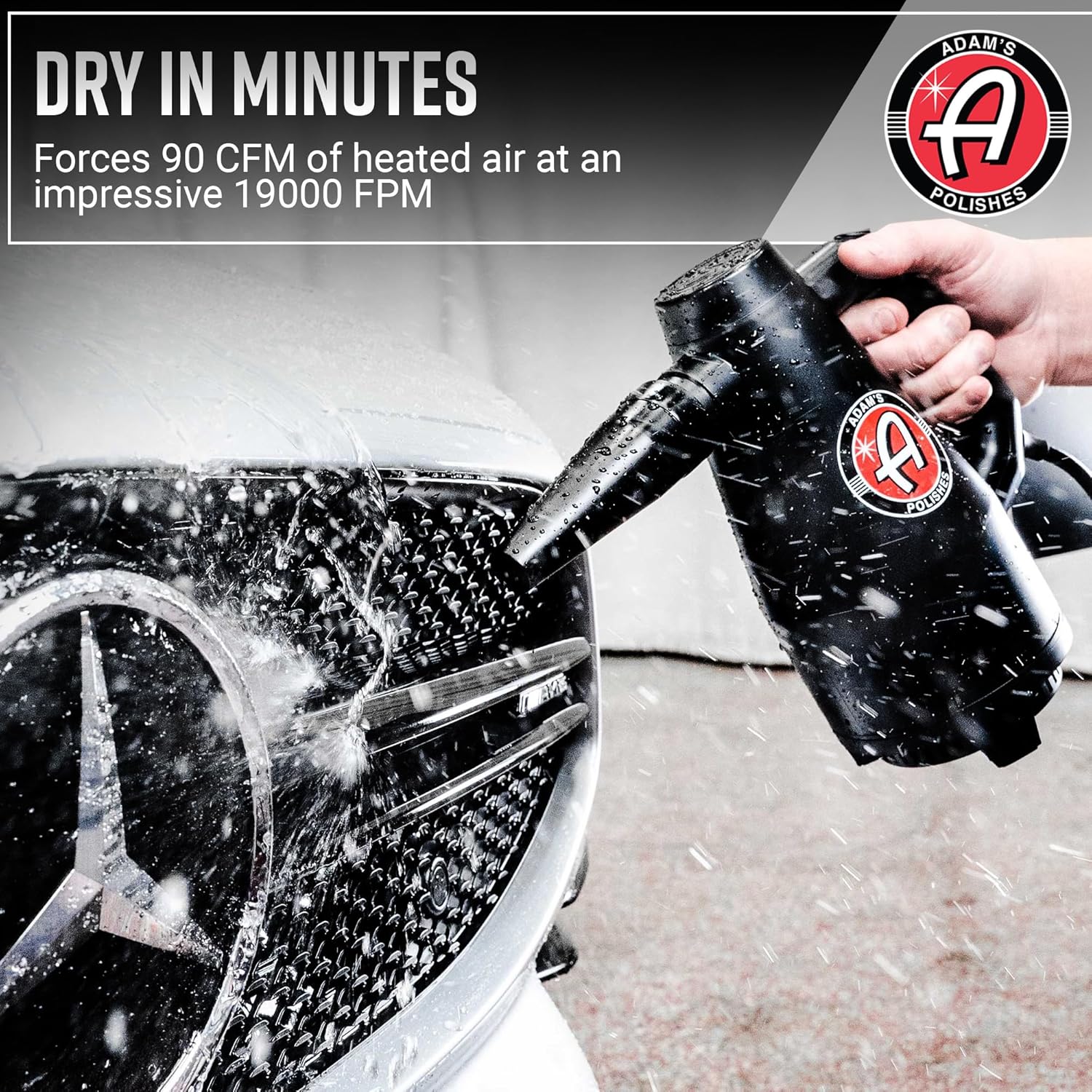 Adam's Polishes Mini Air Cannon - Handheld High Powered Filtered Car Wash Dryer Blower| Dry Before Car Cleaning, Car Detailing, Car Wax, or Ceramic Coating | Auto Tool Kit Gift Boat RV Motorcycle - Image 6