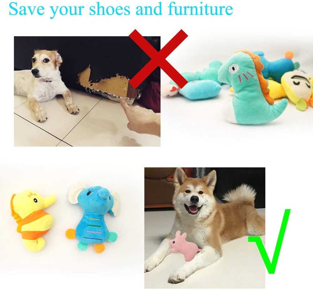 Pack of 26 Soft Small Medium Dog Squeaky Toys,Cute Puppy Favorite Comfortable Squeakers Toy,Multicolored for Puppy - Image 4