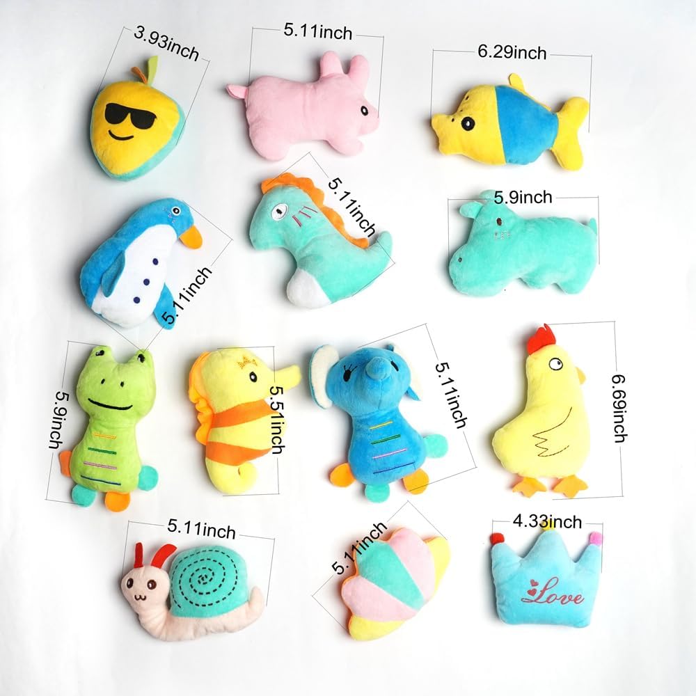 Pack of 26 Soft Small Medium Dog Squeaky Toys,Cute Puppy Favorite Comfortable Squeakers Toy,Multicolored for Puppy - Image 6