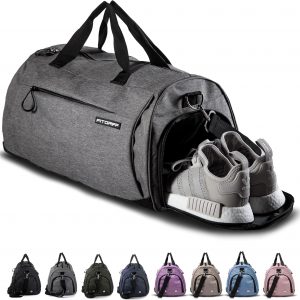 Fitgriff® Gym Bag for Men & Women with Shoe & Wet Compartment - Duffle Bag for Travel, Sports, Fitness & Workout