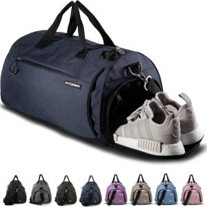Fitgriff® Gym Bag for Men & Women with Shoe & Wet Compartment - Duffle Bag for Travel, Sports, Fitness & Workout