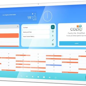32" Digital Calendar, Wall-Mounted Full Touch Screen, Digital Planner with To Do List, Touchscreen Daily Planner for Family Schedules, Electronic Calendar for Smart Home, White