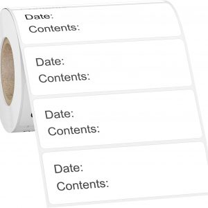 500 Pcs 1 x 3 inch Freezer Refrigerator Food Labels, Removable Freezer Labels for Food Containers, Mason Jar Labels, No Residue Food Storage Labels Perfect for Kitchen, Can Not be Torn