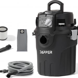 6 Gallon Wall Mount Wet/Dry Vacuum, 5.5 Peak HP, 30 Ft Hose, Vacuum & Blower, Includes Attachments for Garage, Car, Workshop & Jobsite