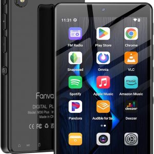 96GB MP3 Player with Bluetooth Camera, Android 13 MP3 MP4 Players with 4" Touchscreen and Speaker, 4GB RAM & 32GB ROM, MP3 Music Player with Spotify, Audible, Amazon Music, Play Store