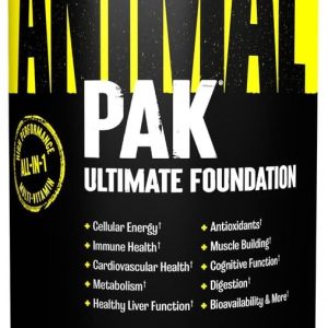 Animal Pak - Convenient Multivitamin for Men & Women Daily All-in-One Vitamin & Supplement Pack - Zinc, Vitamins C, B, D, Amino Acids, and Immune Support - Sports Nutrition Performance - 44 Count