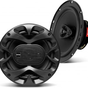 BOSS Audio Systems CH6530B 6.5 Inch Car Door Speakers - 300 Watts Max (Pair), Coaxial, 3 Way, Full Range, 4 Ohms, Sold in Pairs, Bocinas para Carro