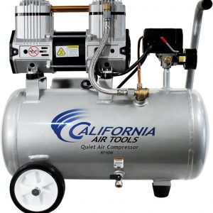 California Air Tools CAT-4710W 1.0 HP Quiet and Oil-Free Air Compressor with Wheels, 4.7 Gallon Steel Tank, 75 dBA Noise Level, Lightweight